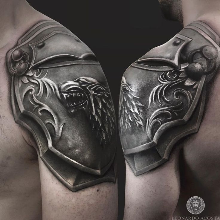 101 Incredible Armor Shoulder Tattoos