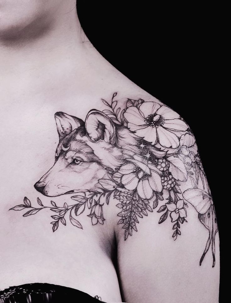 63 Dazzling Wolf Shoulder Tattoos