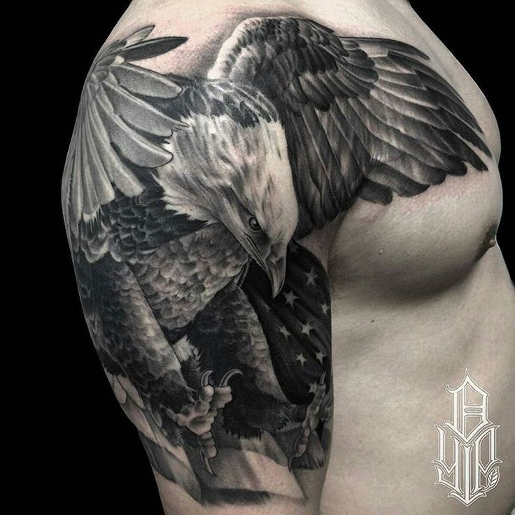 102 Great Eagle Shoulder Tattoo Pics
