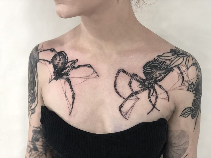 40 Brilliant Spider Shoulder Tattoos