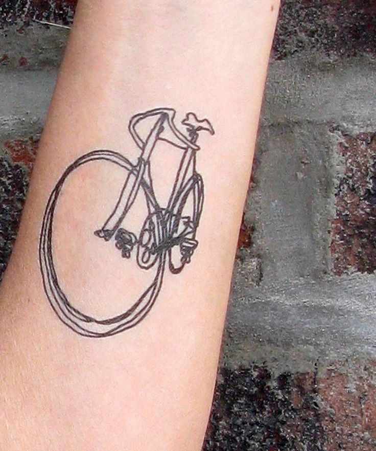 95 Great Bicycle Tattoo Photos