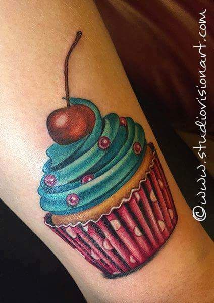 96 Famous Cupcake Tattoo Pics