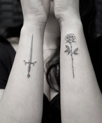 69 Elegant Dagger Tattoo Pics