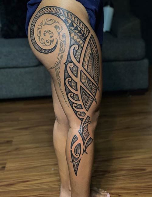 64 Excellent Hawaiian Tattoo Photos
