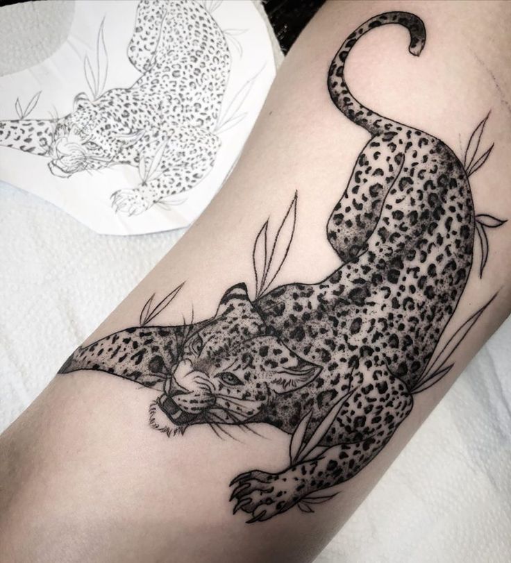 71 Excellent Jaguar Tattoo Photos