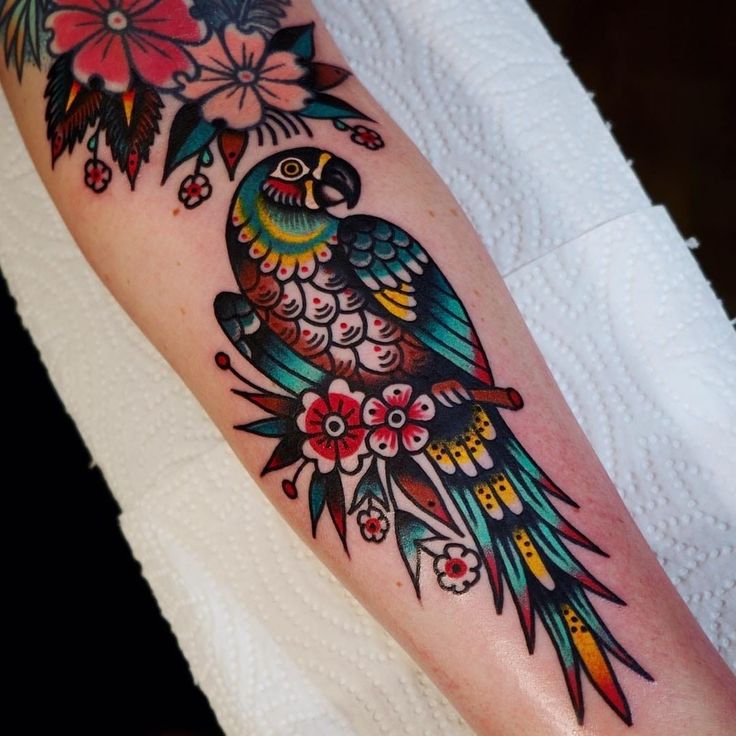 55 Classic Parrot Tattoo Pics