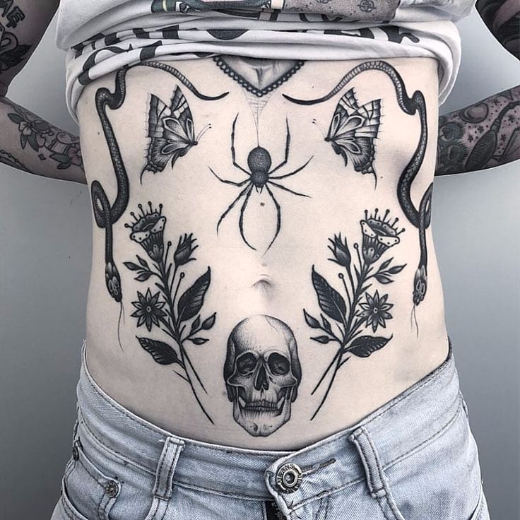 83 Fabulous Stomach Tattoo Pictures