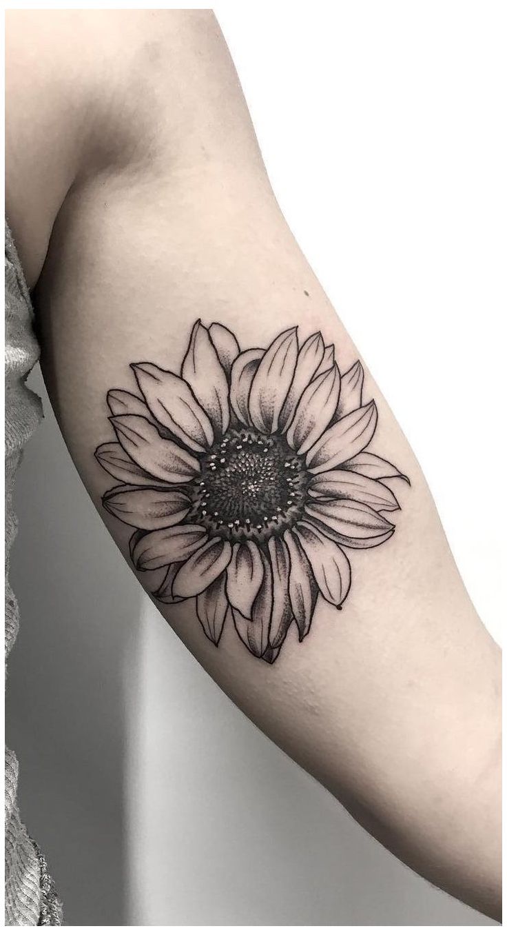 83 Marvelous Sunflower Tattoo Images