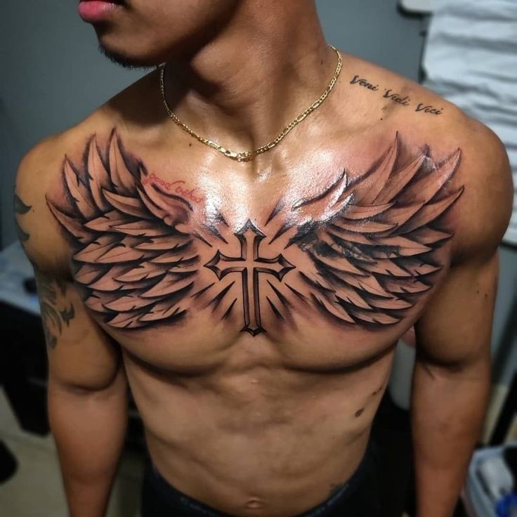 102 Impressive Chest Tattoo For Men Images
