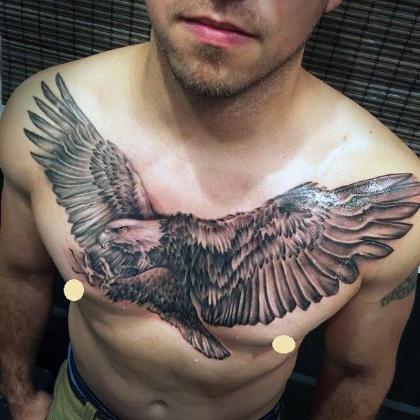 82 Fabulous Eagle Chest Tattoos For You