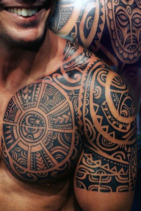 40 Brilliant Tribal Chest Tattoos