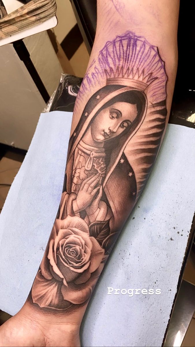 70 Excellent Virgin Mary Tattoo Pics