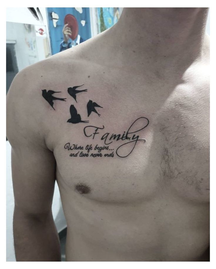 30 Best Words Tattoo On Chest Pics