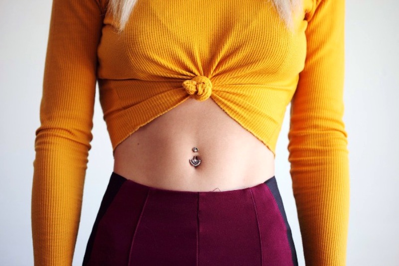 50 Most Wonderful Belly Piercing Pictures