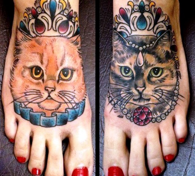 54 Perfect Cat Tattoos For Foot
