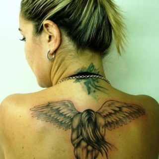 61 Brilliant Memorial Angel Tattoo Designs For Back