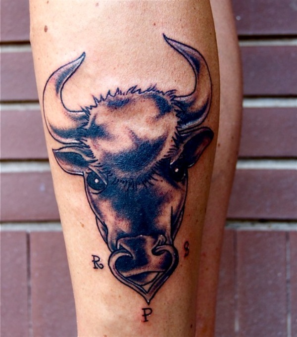 26 Beautiful Taurus Leg Tattoo Pics