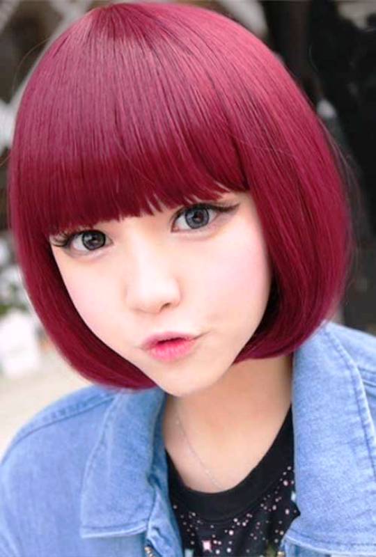 88 Beautiful Burgundy Colour Hairstyle For Women