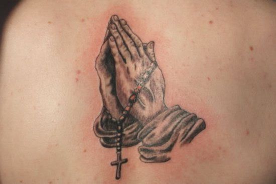 46 Terrific Rosary Back Tattoo Images
