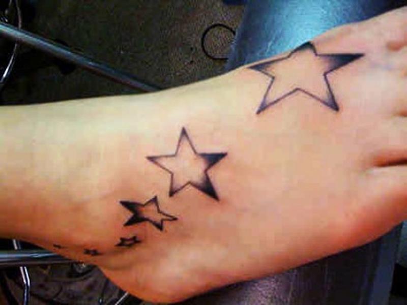 124 Incredible Star Tattoos For Foot