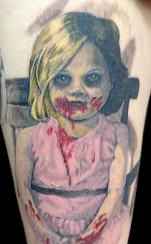 51 Awesome Zombie Tattoos For Leg