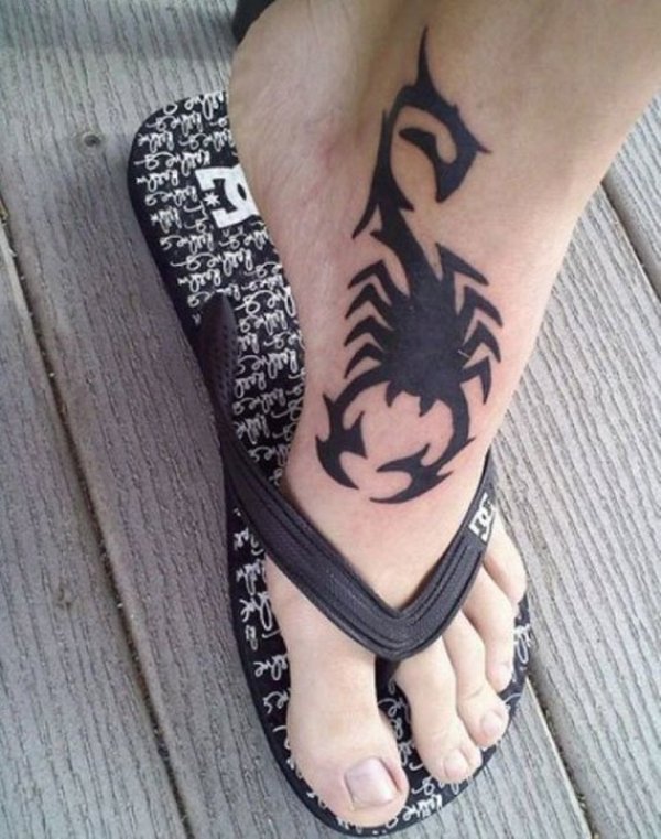 35 Elegant Scorpion Foot Tattoo Images