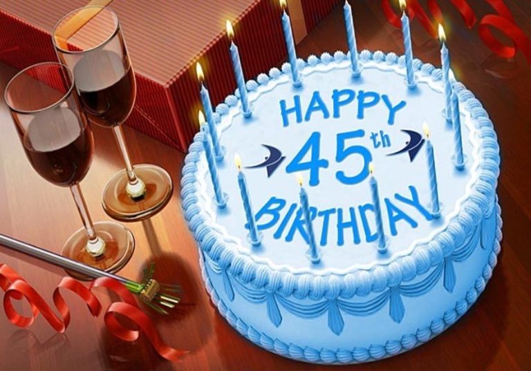 23 Best Happy 45th Birthday Greetings.