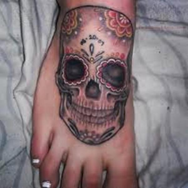 100 Fabulous Skull Tattoos For Foot